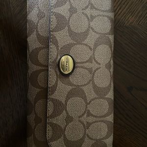 Coach Khaki/Mahogany wallet